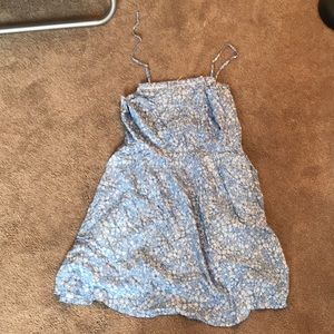 Blue and white dress. ONE STRAP BROKEN
